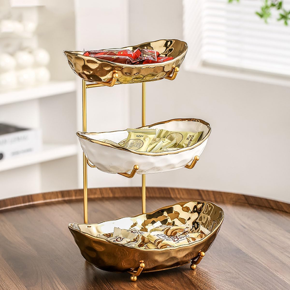 3-Tier Fruit Bowls for Kitchen Counter with Elegant Design