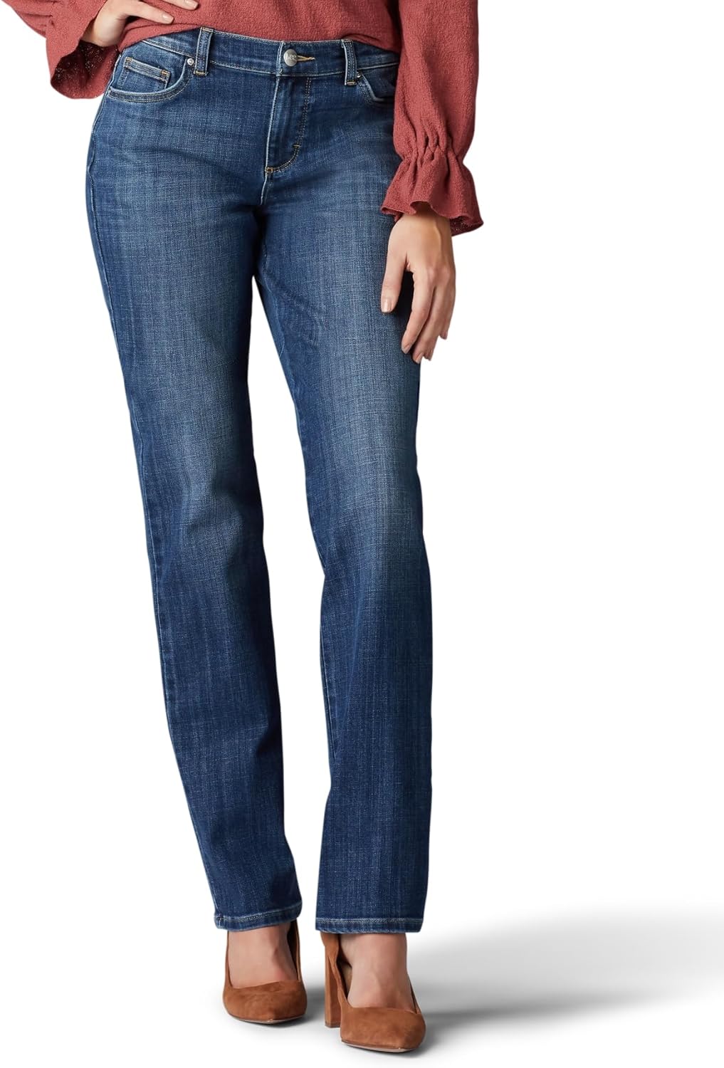 Lee Women's Relaxed Fit Straight Leg Jean for Ultimate Comfort