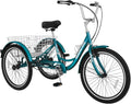 LILYPELLE Adult Tricycle 7 Speed 3-Wheel Bike - Stable Cargo Cruiser