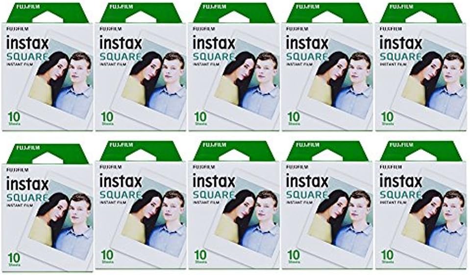 Fujifilm Square Instant Film 10 Pack for SQ1, SQ6 & SQ10 Cameras