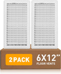 Fits 6x12 Duct Opening Floor Register with Louvered Design