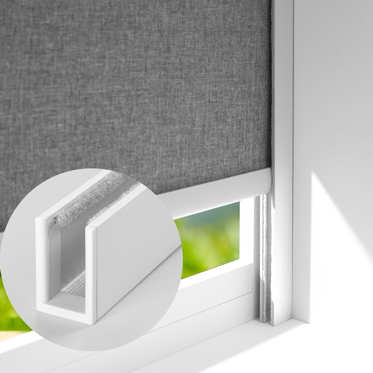U Channel Aluminium Alloy Light Blocking Strips for Window Shades