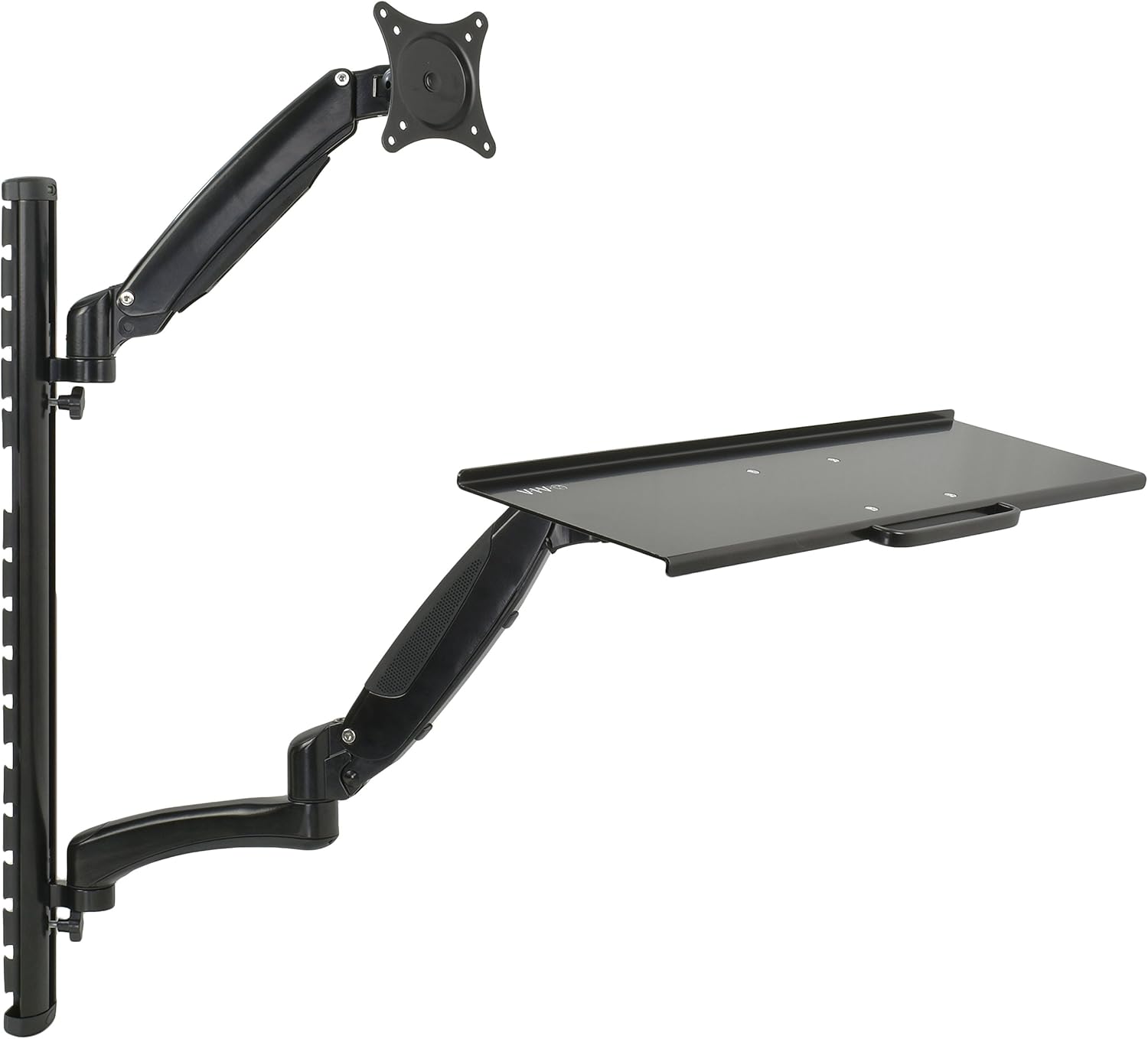 VIVO Sit-Stand Wall Mount Workstation - Height Adjustable