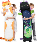 Long Cat Plush Body Pillow - Super Soft Kawaii Cat
