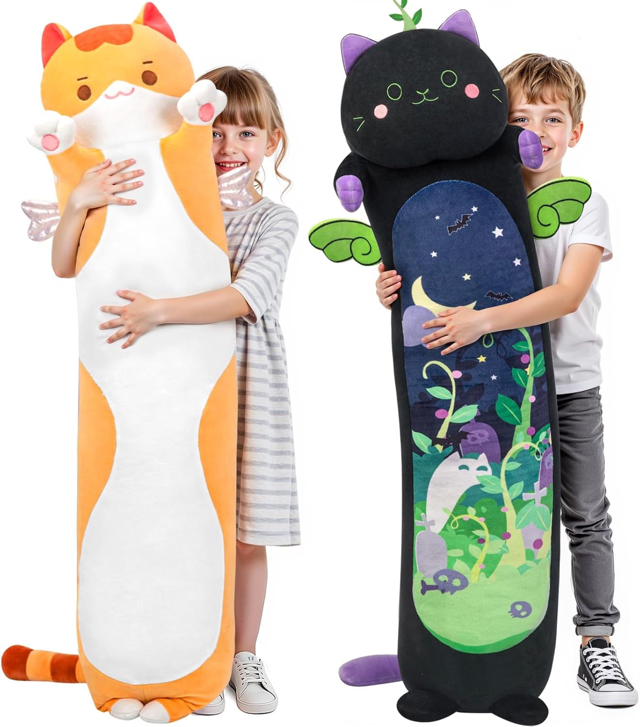 Long Cat Plush Body Pillow - Extra Filling for Ultimate Comfort