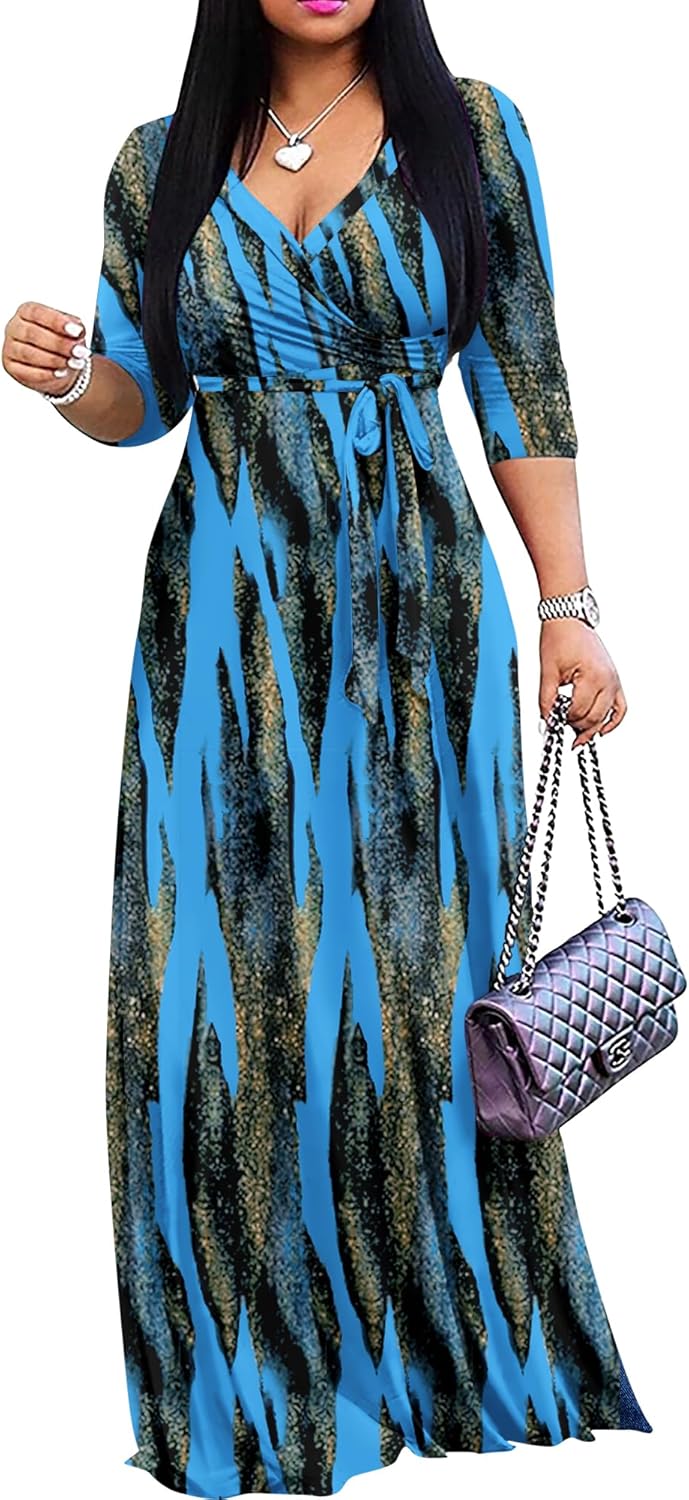 Plus Size Maxi Dress for Women - Casual Summer Sundress