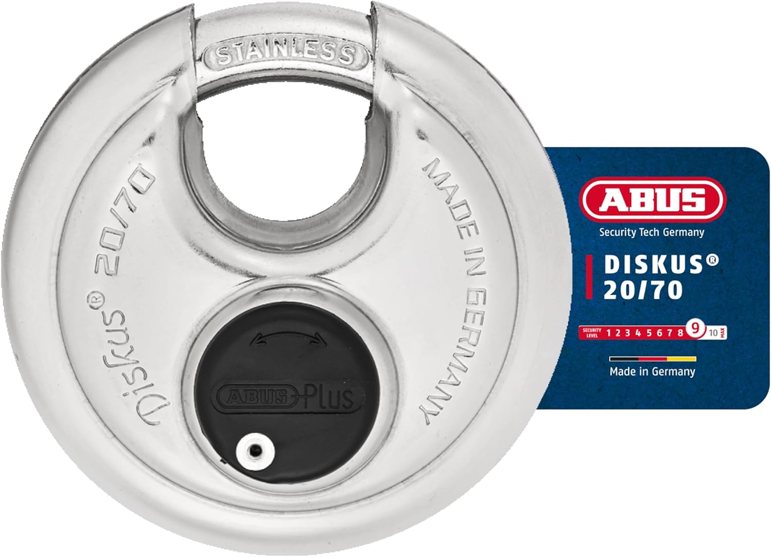ABUS 20/70 Heavy Duty Diskus Padlock for Storage and Outdoor Use