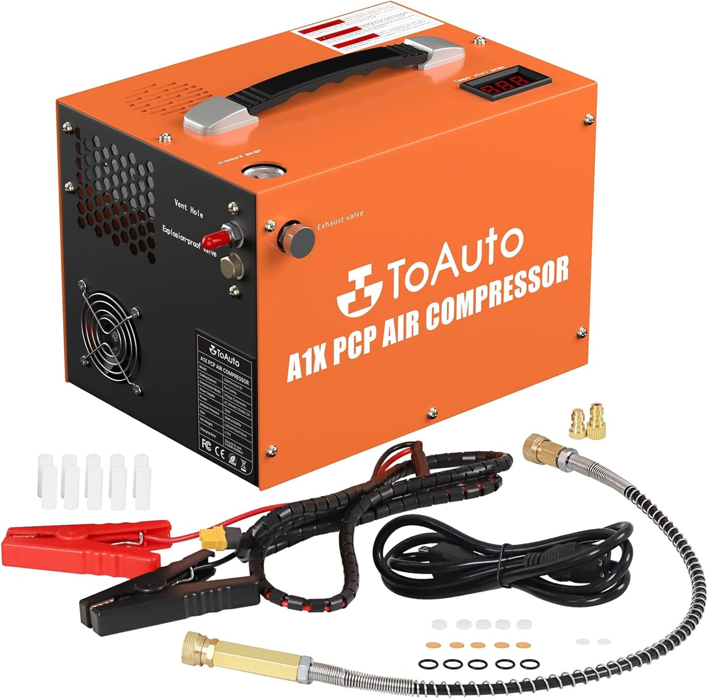 TOAUTO A1X Air Compressor, 4500Psi, One Button Start