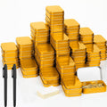 meekoo 162 Pc Gold Hinged Tin Box Kit - Organized Small Storage