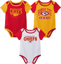 Outerstuff NFL Newborn and Infant Bodysuit Variety 3-Pack - Soft Team