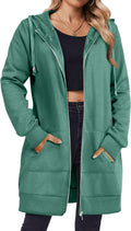 Long Zip Up Hoodies for Women Oversized Sweatshirt - Cozy Fleece