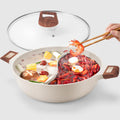 7-QT Shabu Shabu Hot Pot with Divider - Dual Flavor Stockpot