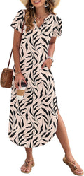 MISFAY Women's Summer Casual Maxi Dress - Lightweight Comfort