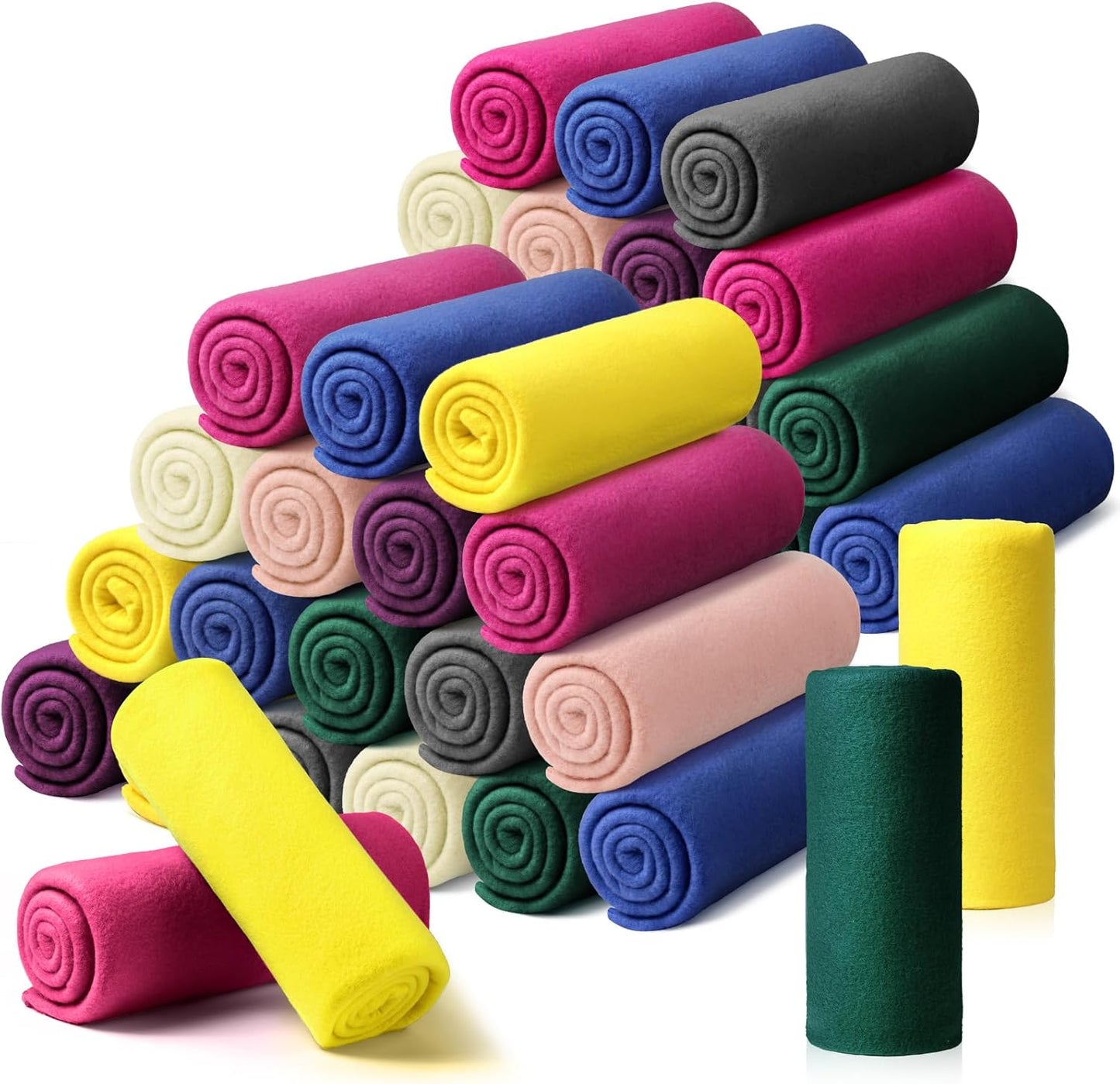 Kinlop Fleece Blanket Bulk 40 Packs Cozy Soft Warm Throws