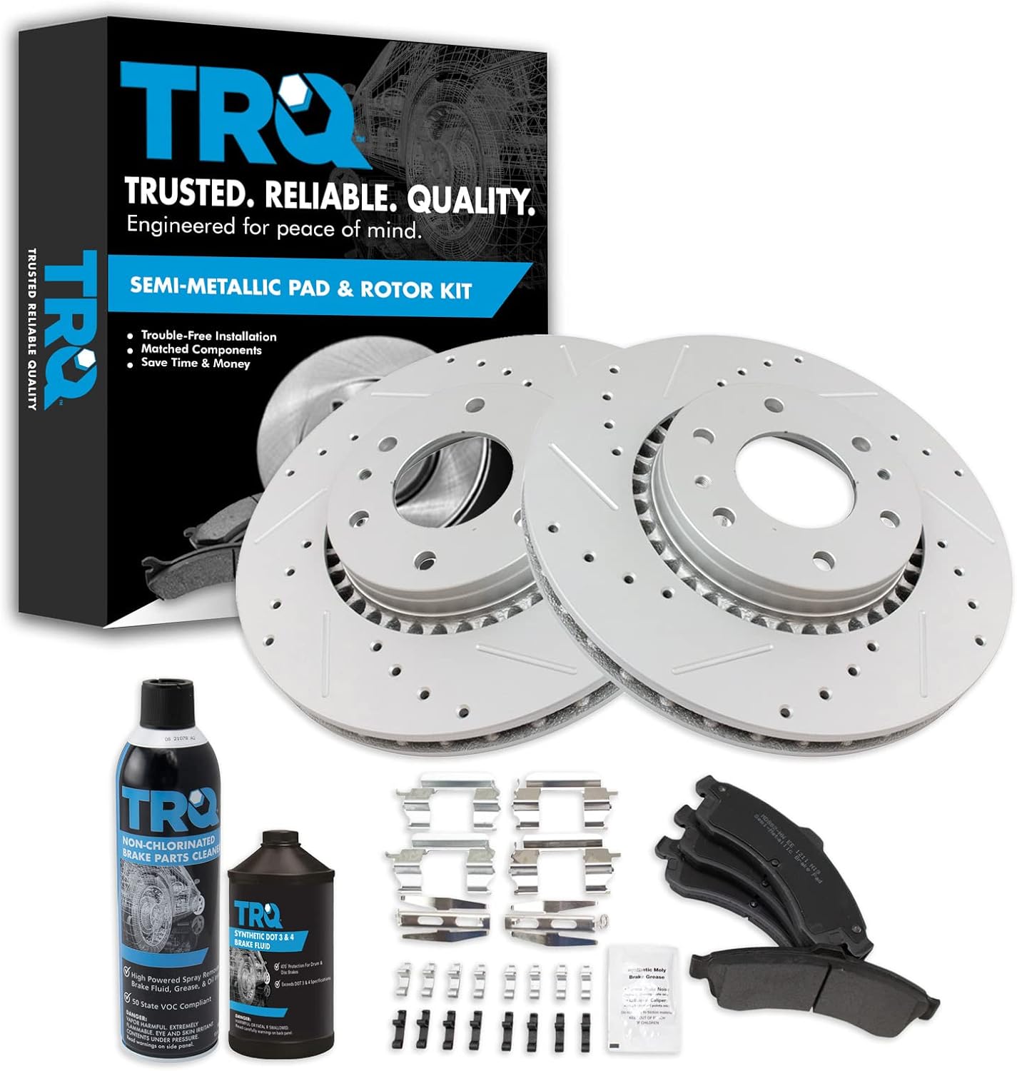 TRQ Front Metallic Brake Pad & Performance Rotor Kit Review