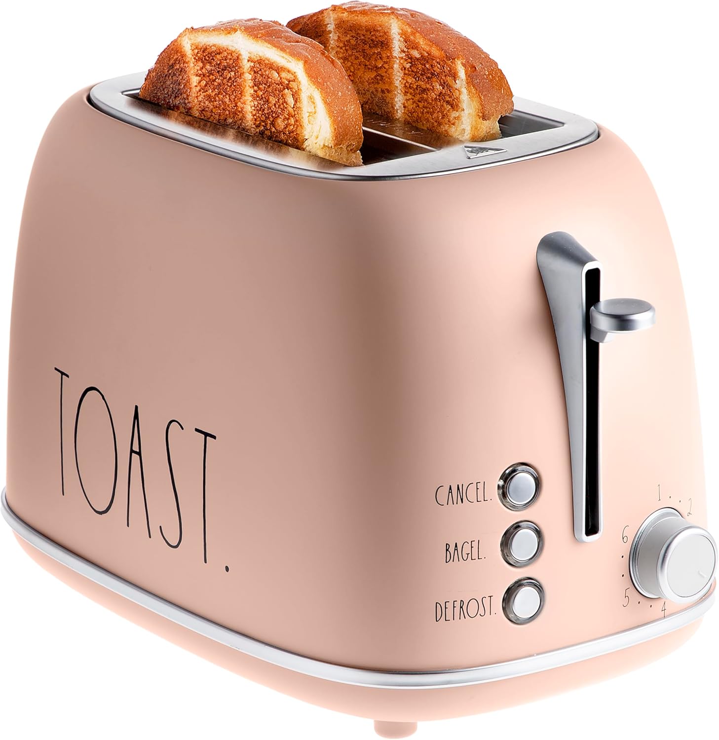 Rae Dunn Retro Rounded Bread Toaster with 6 Browning Levels