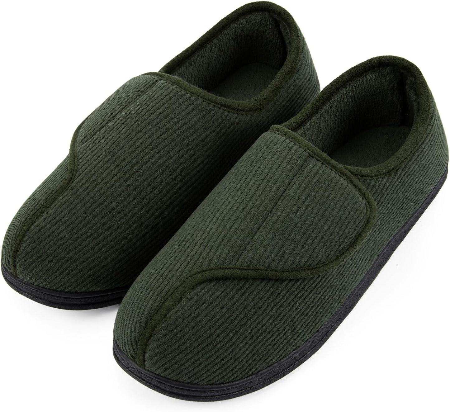 LongBay Men's Memory Foam Diabetic Slippers for Comfort & Support