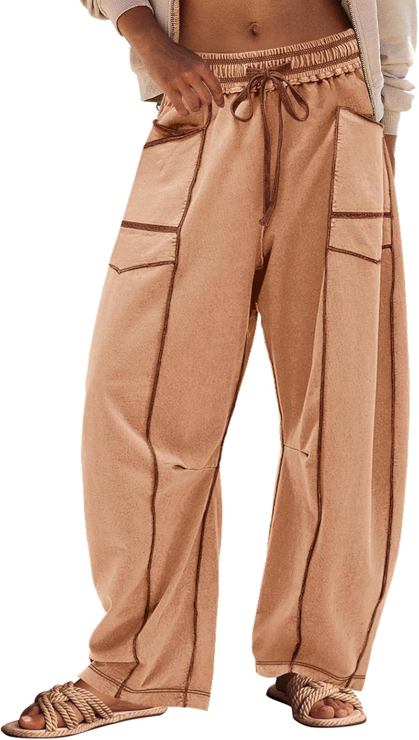 Panadila Womens Barrel Pants for Casual Beach and Lounge Wear