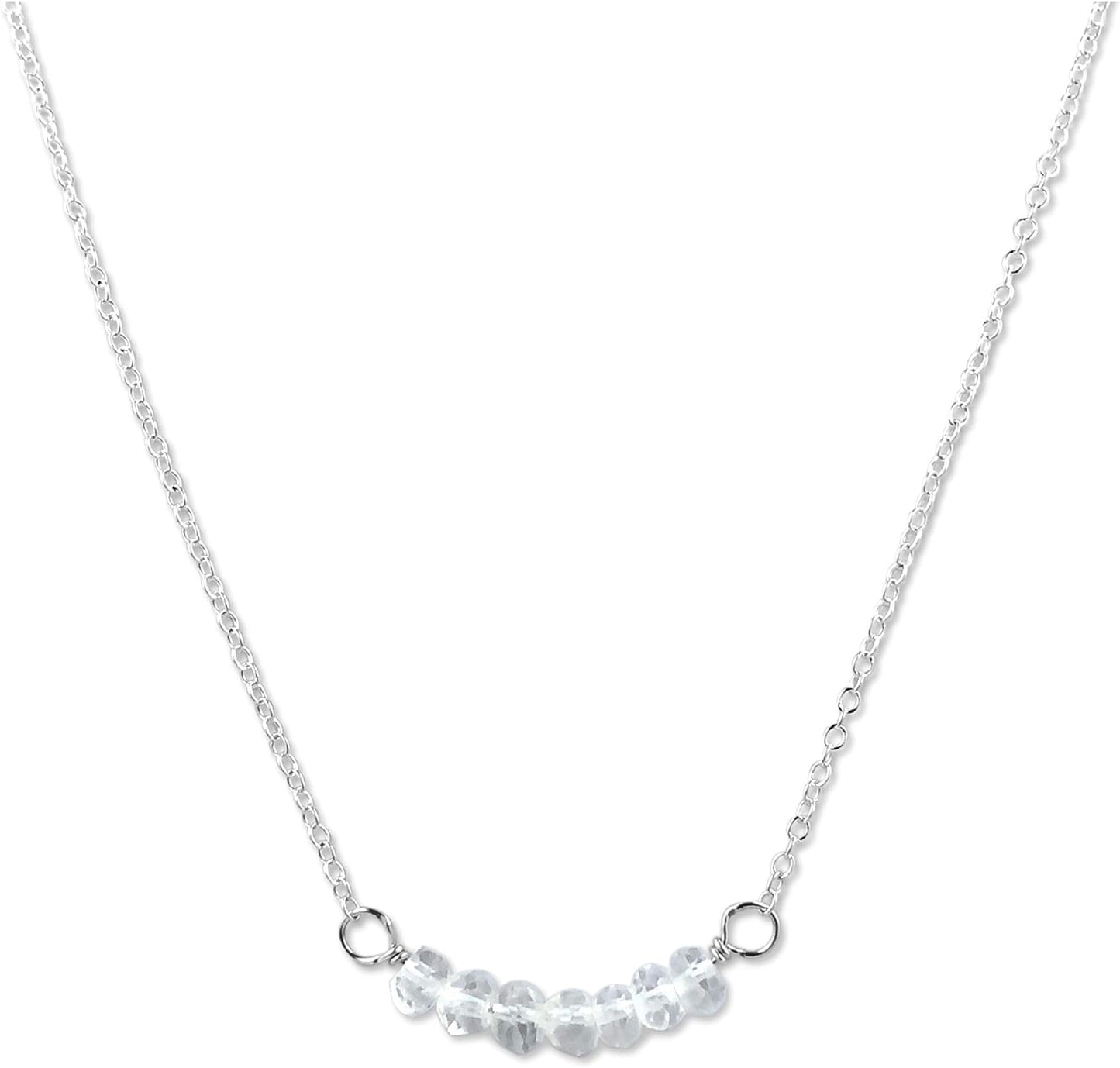 Personalized Birthstone Bar Necklace for Women and Girls