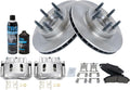 Front Brake Pad and Rotor Kit with Calipers - Ceramic Brake Upgrade
