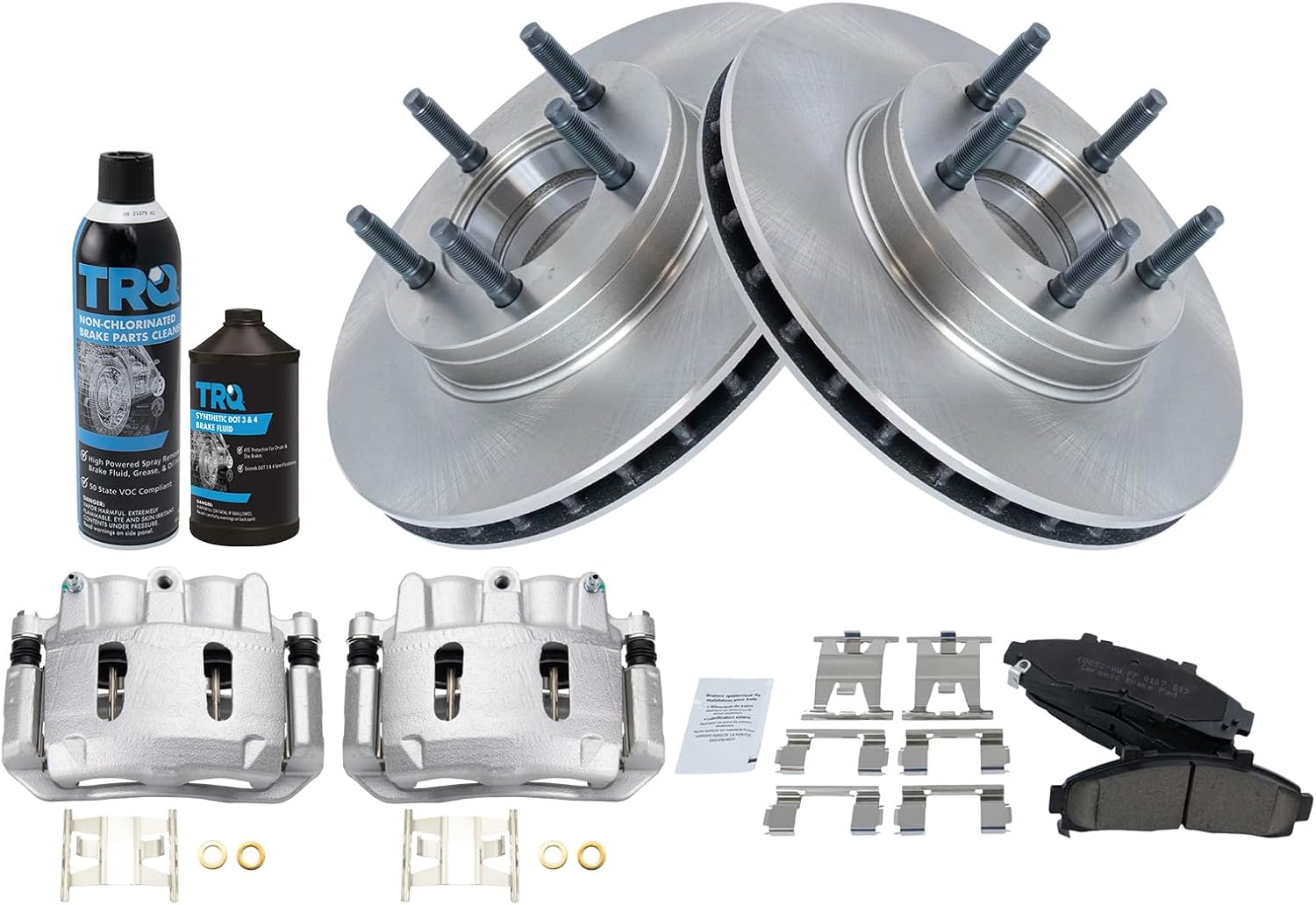 TRQ Front Brake Pad & Rotor Kit for 1995-1997 Ford Ranger