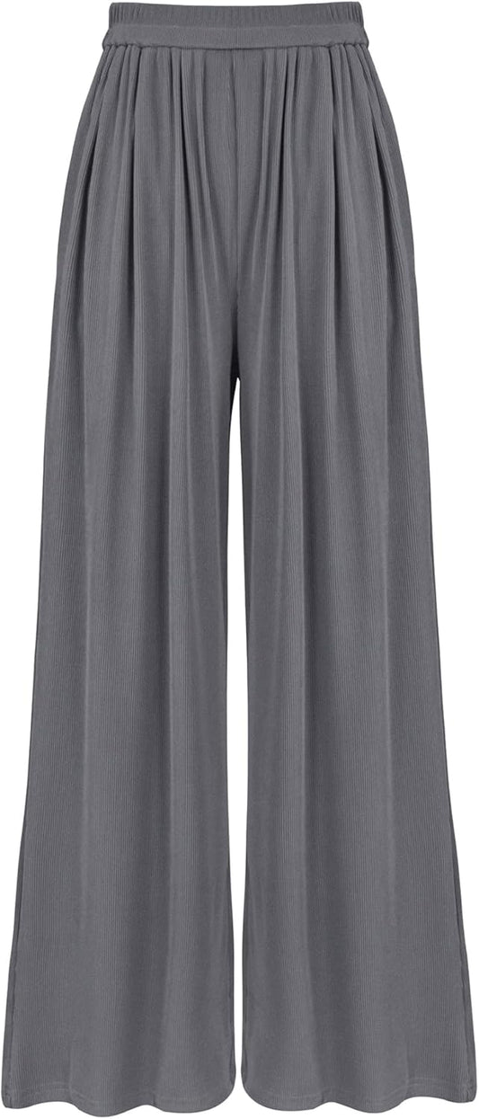 BTFBM Womens Casual Wide Leg Pants for Summer and Fall Wear