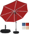Sundale Outdoor 9 FT Solar Patio Umbrella with LED Lights