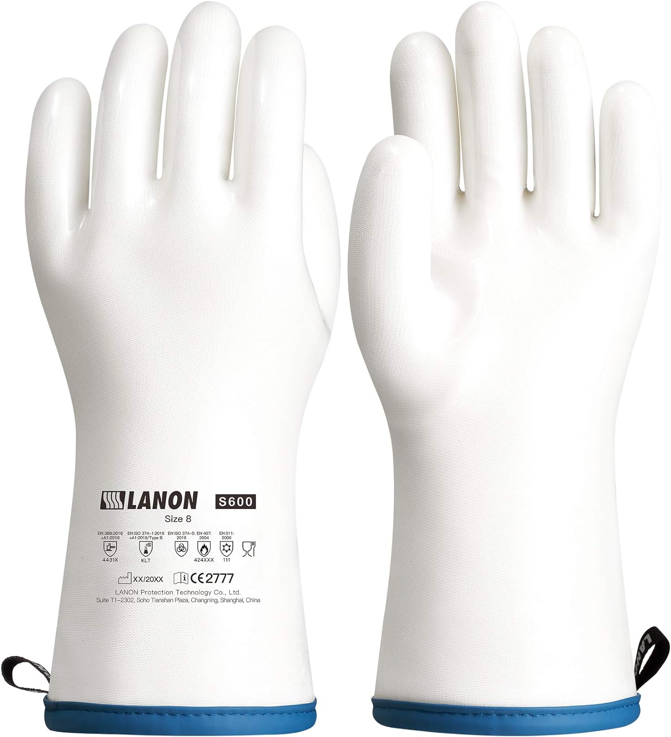 LANON Liquid Silicone Oven Gloves - Heat Resistant Protection