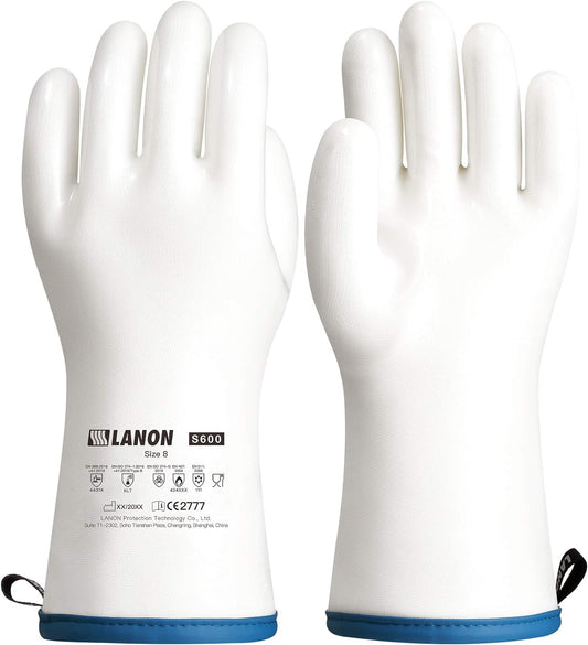LANON Liquid Silicone Oven Gloves - Heat Resistant Protection