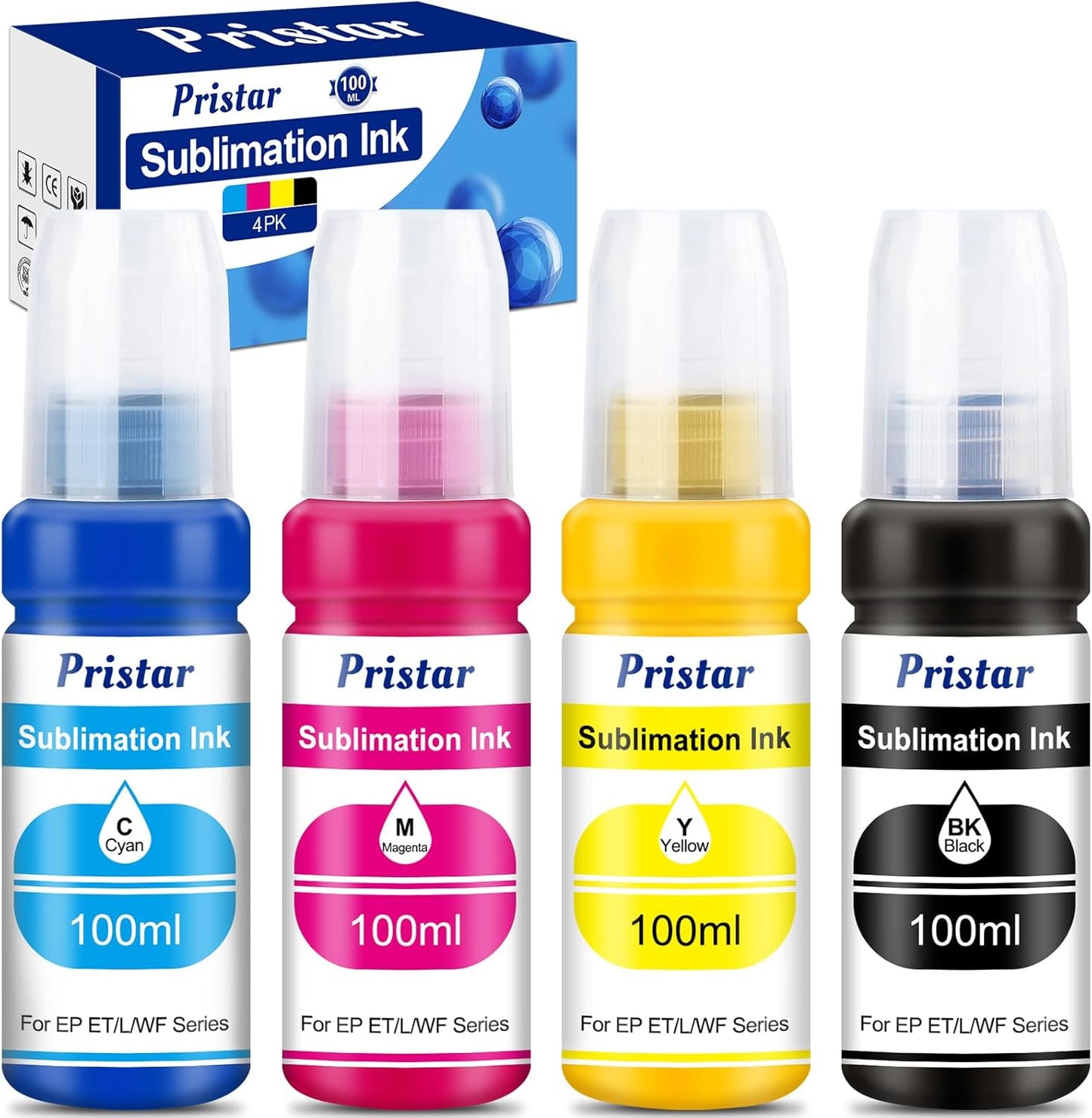 Pristar Sublimation Ink for EPS Ecotank - Vibrant Colors!