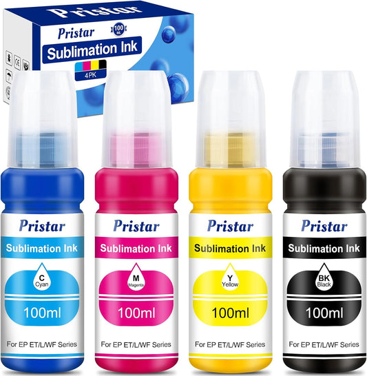Pristar Sublimation Ink for EPS Ecotank - Vibrant Colors!