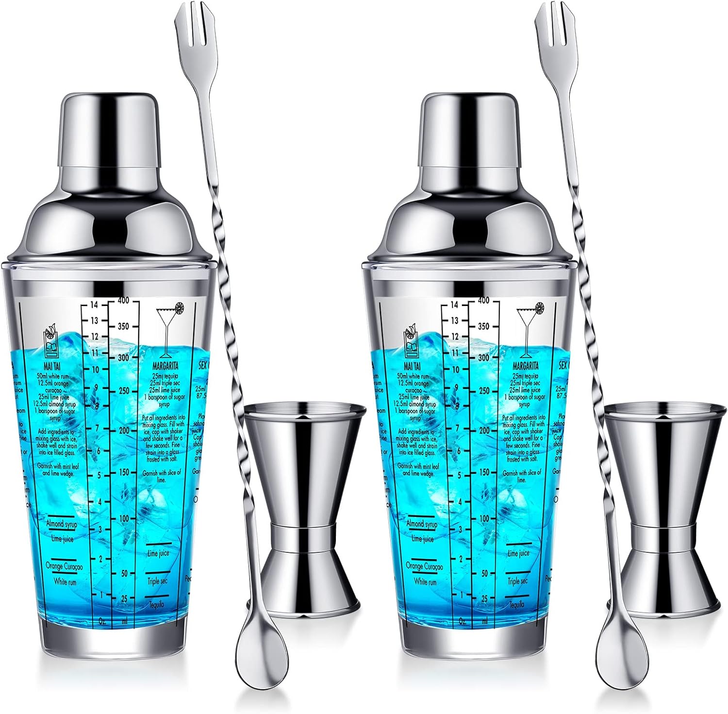Roshtia 6 Pcs Cocktail Shaker Set - Shake Up Your Mixology!