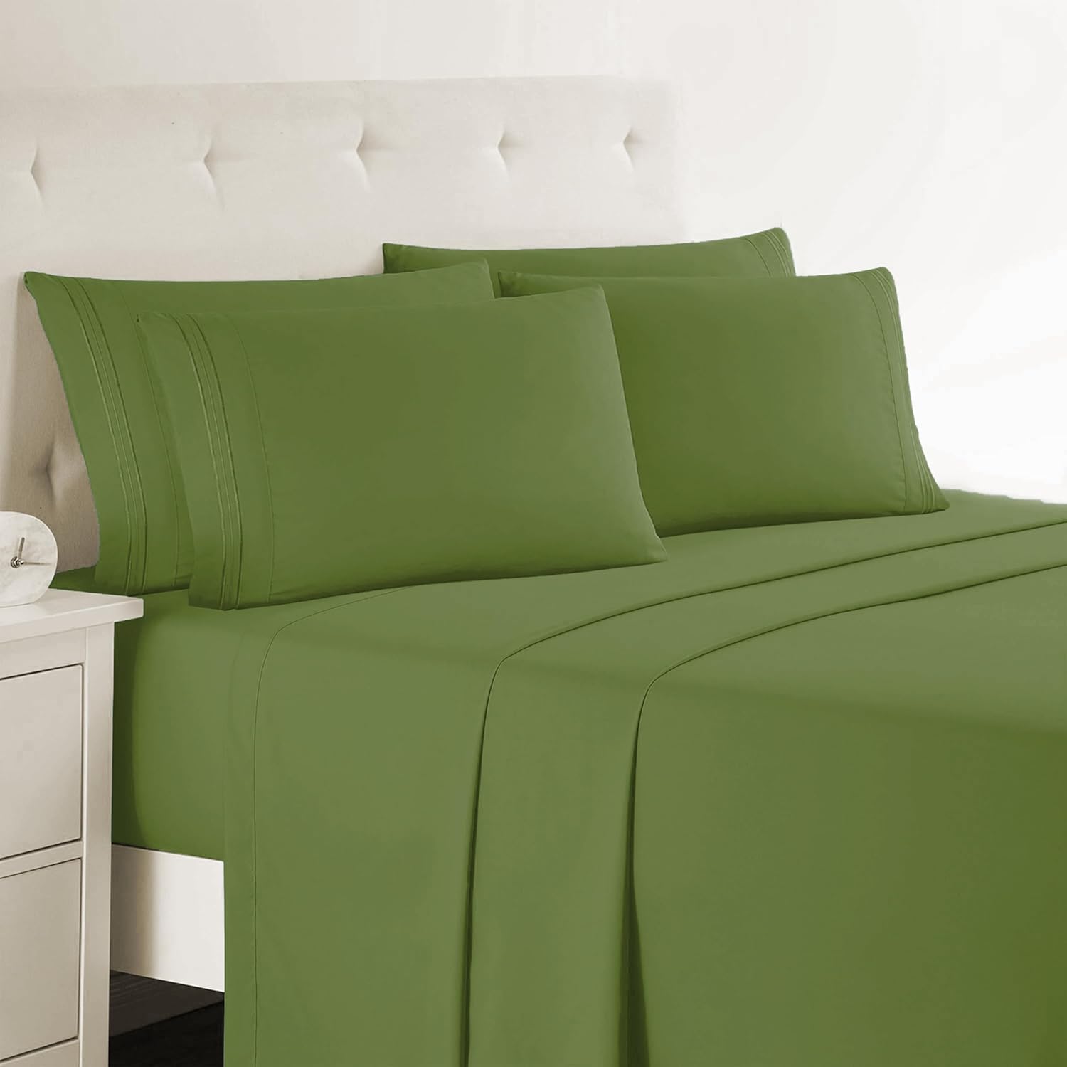 Clara Clark King Sheets Set - Luxury Microfiber Bedding for Comfort