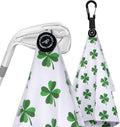 Lucky Clover Magnetic Golf Towel