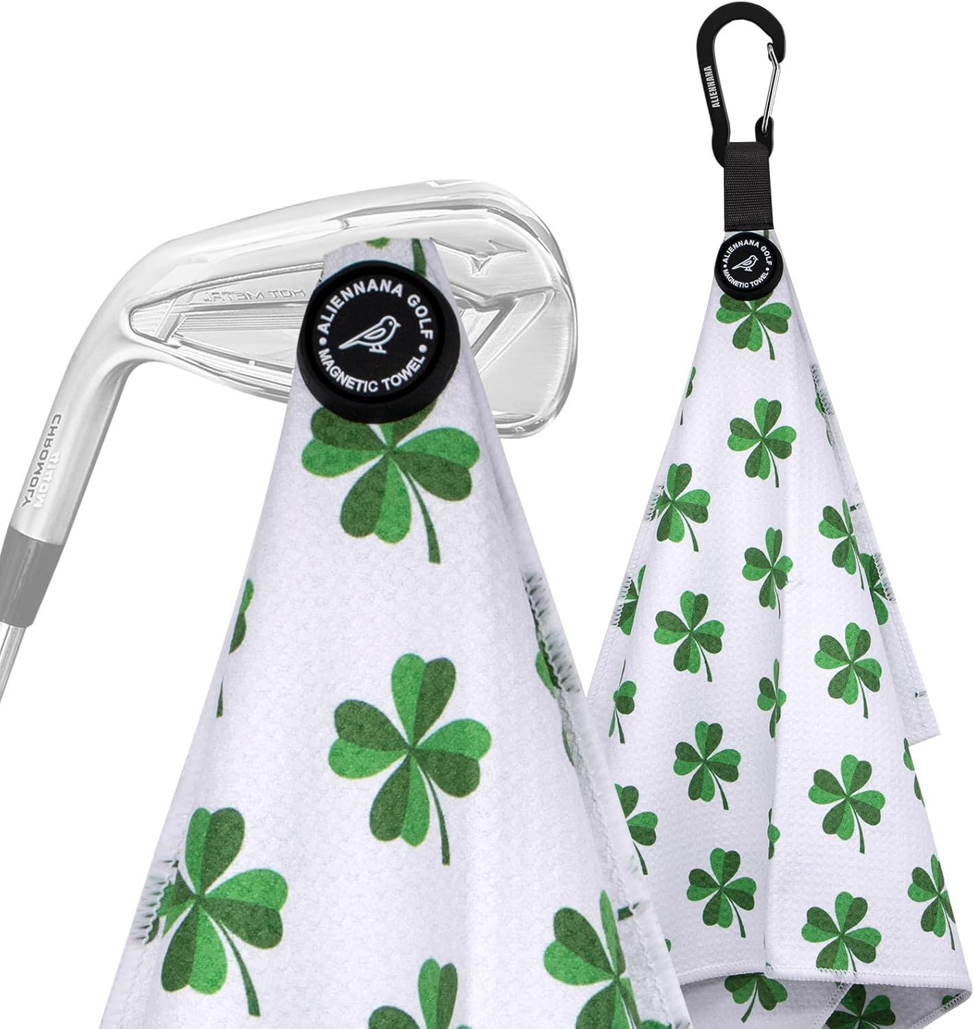 Lucky Clover Magnetic Golf Towel