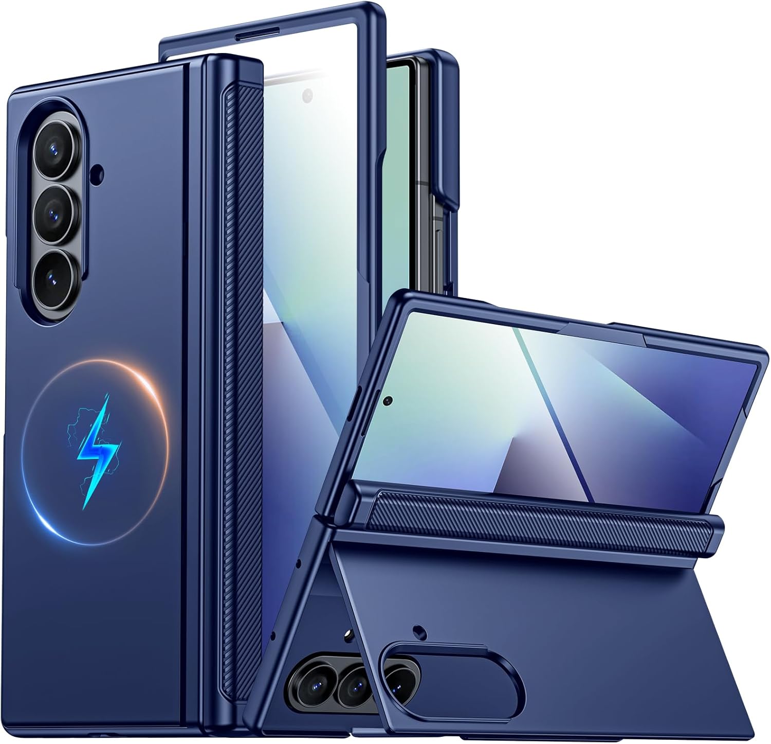 CENMASO Magnetic Case for Samsung Galaxy Z Fold 7 with Stand