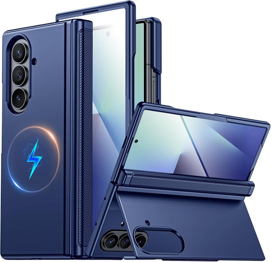 CENMASO Magnetic Case for Samsung Galaxy Z Fold 7 with Stand