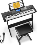 61-Key Electric Piano Kit - 249 Voices, 249 Rhythms - Ideal for Beginners
