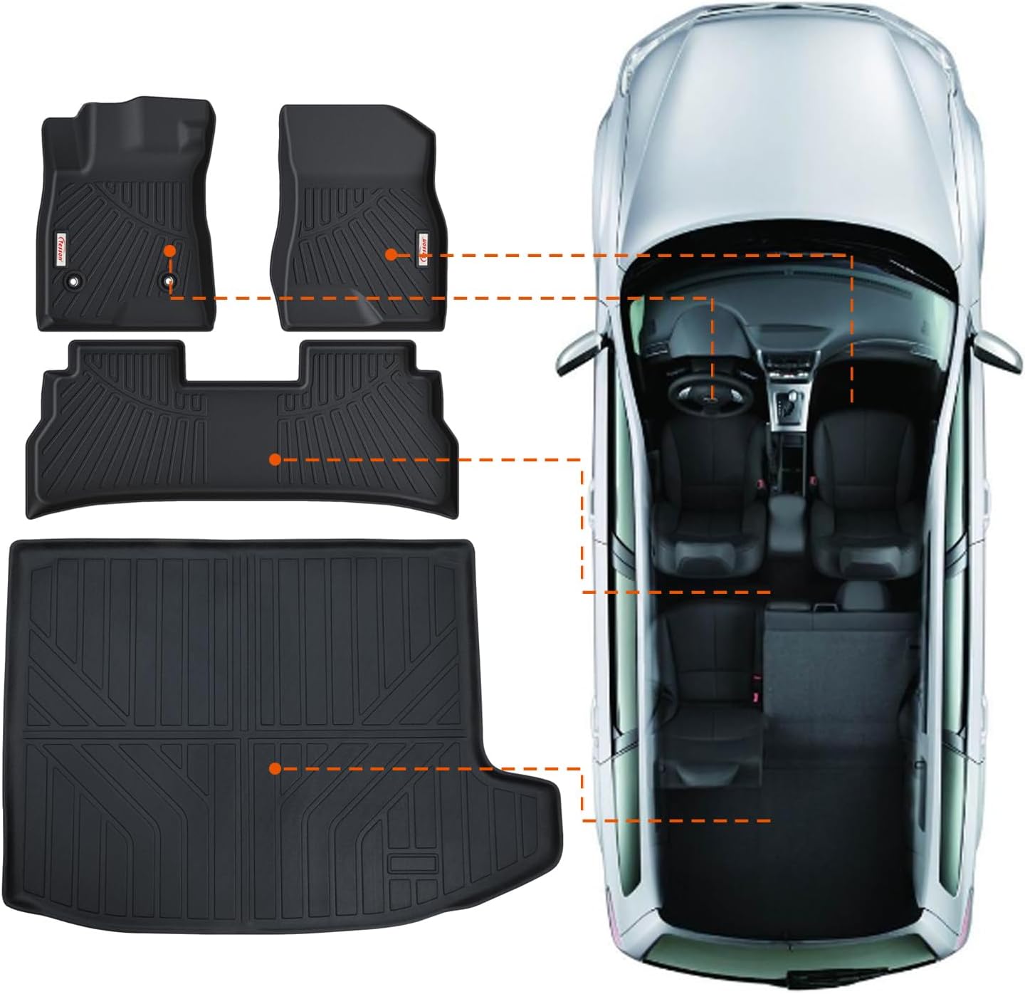 Custom Fit Tesson Floor Mats for Chevy Trax and Buick Envista