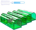 Wanqueen 4 Pcs Humane Mouse Traps - No Kill, Reusable, Ideal for House & Outdoors