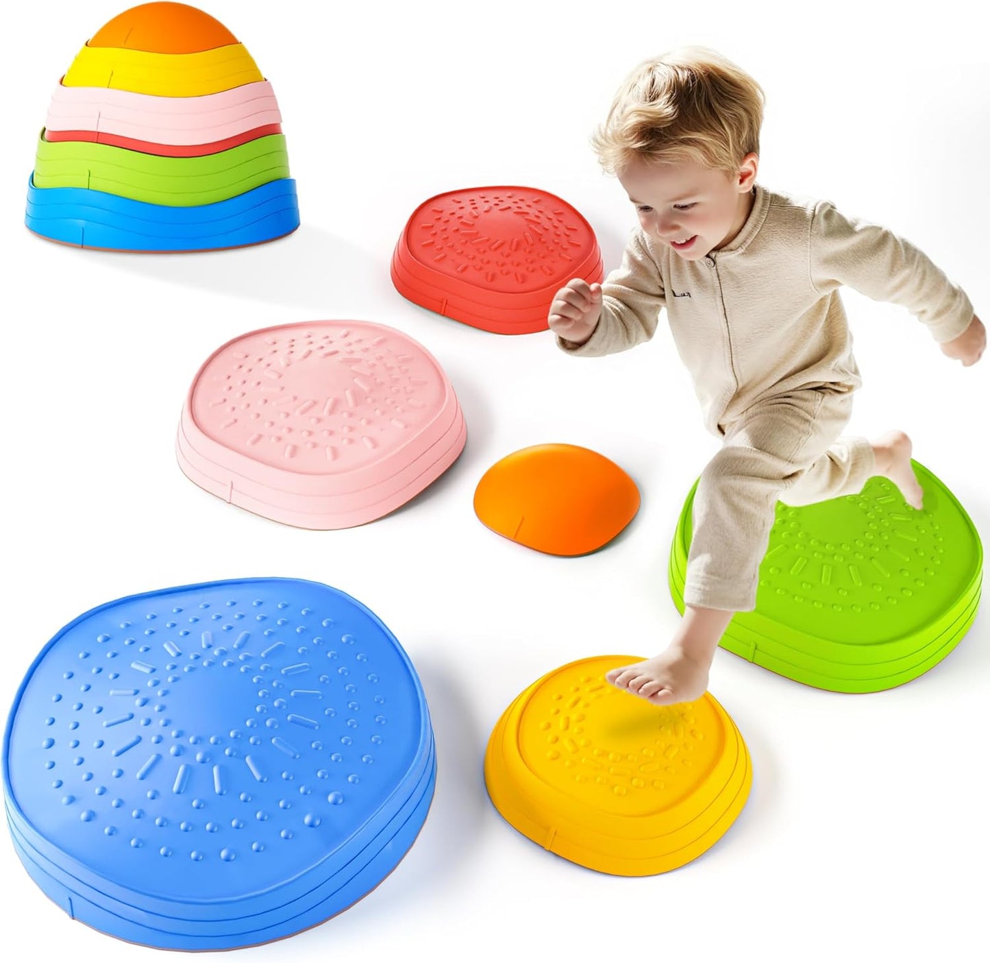 Stepping Stones for Kids - Balance and Sensory Play Set