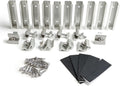 Solar Panel Mounting Brackets Mid and End Clamps and Rails Kit - Roof