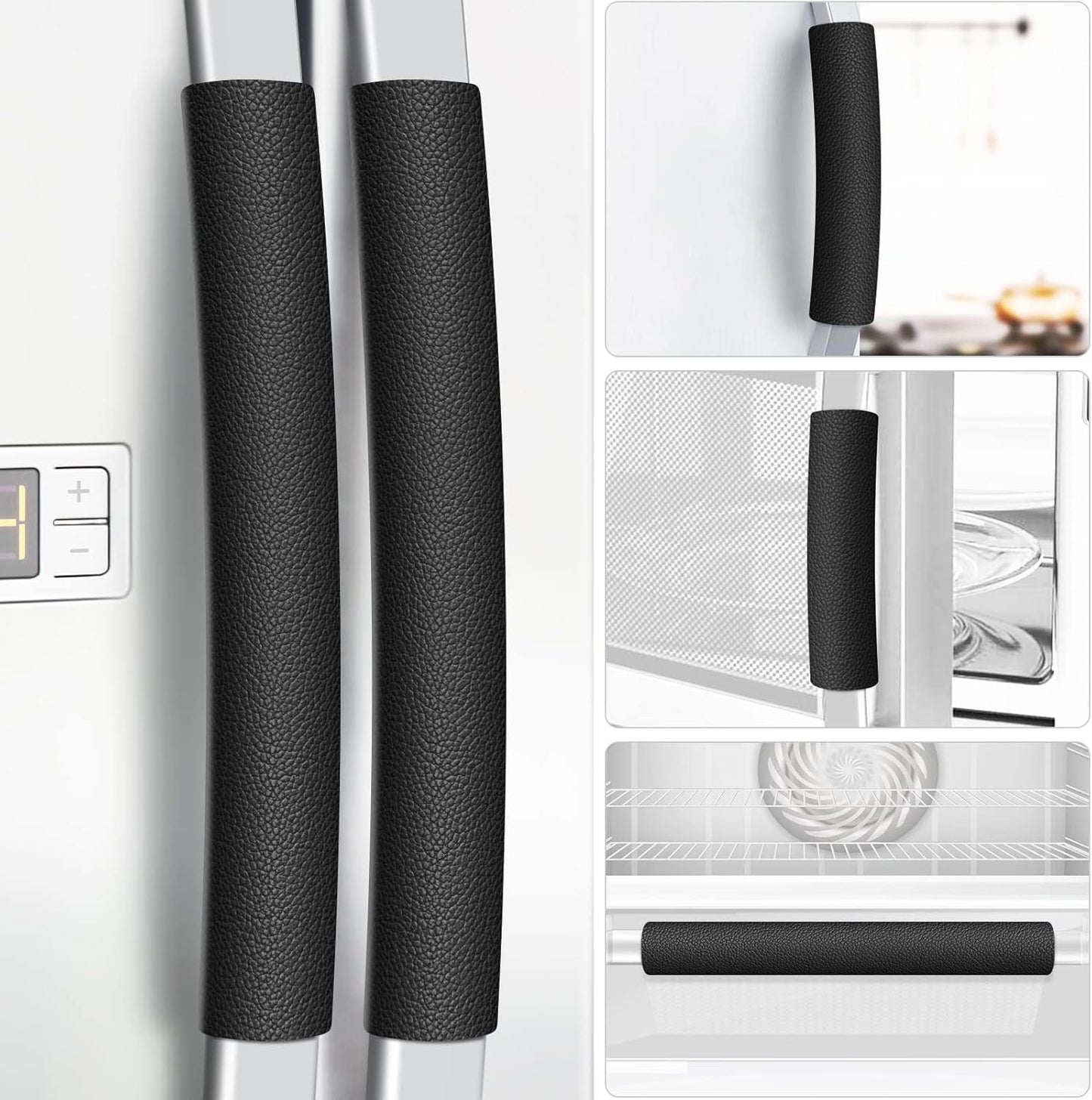 Clean in Style: Leather Fridge Handle Covers