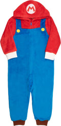 Nintendo Super Mario Brothers Boys Long Sleeve Onesie Zip Coverall