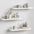 Forbena White Floating Shelves for Wall Decor - Set of 3