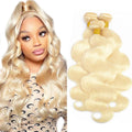 613 Honey Blonde Body Wave Hair Bundles 14ft 16ft 18ft - Soft 12A
