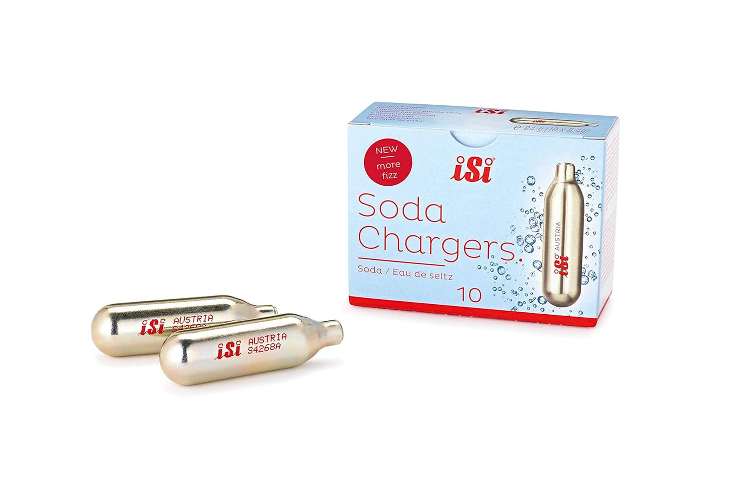 10-Pack CO2 Chargers for Soda Siphons - Effervescent Fizz!