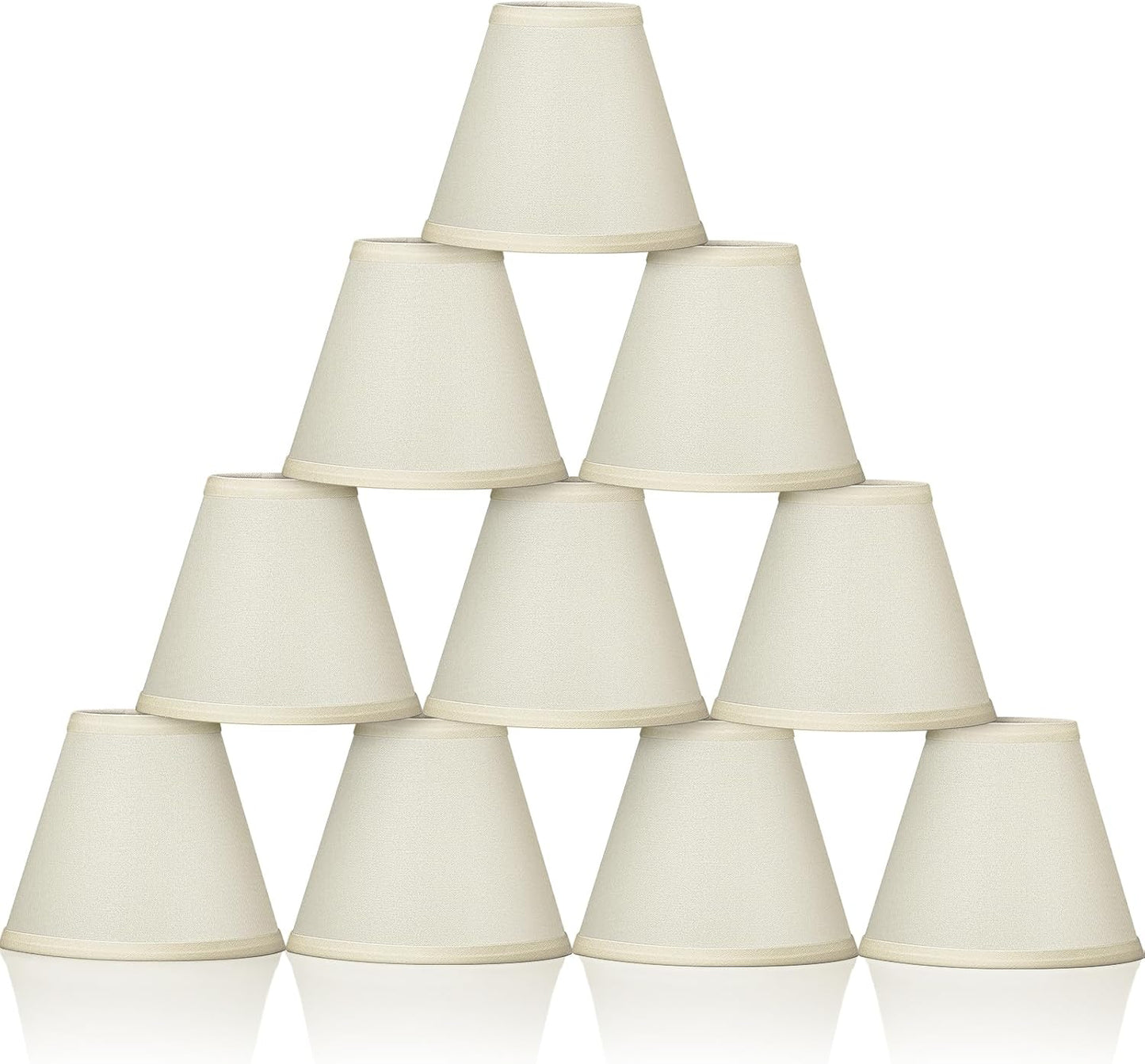 Chandelier Lamp Shades Set of 10 Small Clip on Fitter Shades