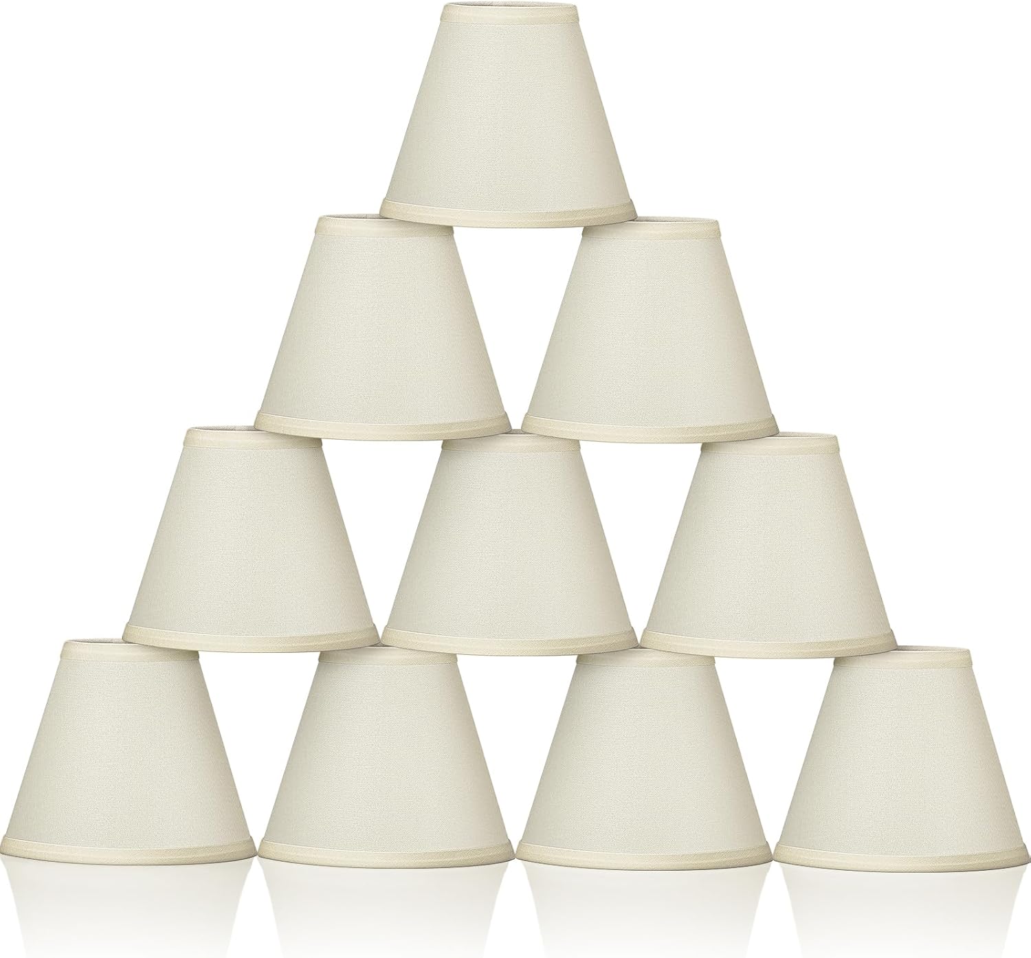 Chandelier Lamp Shades Set of 10 Small Clip on Fitter Shades