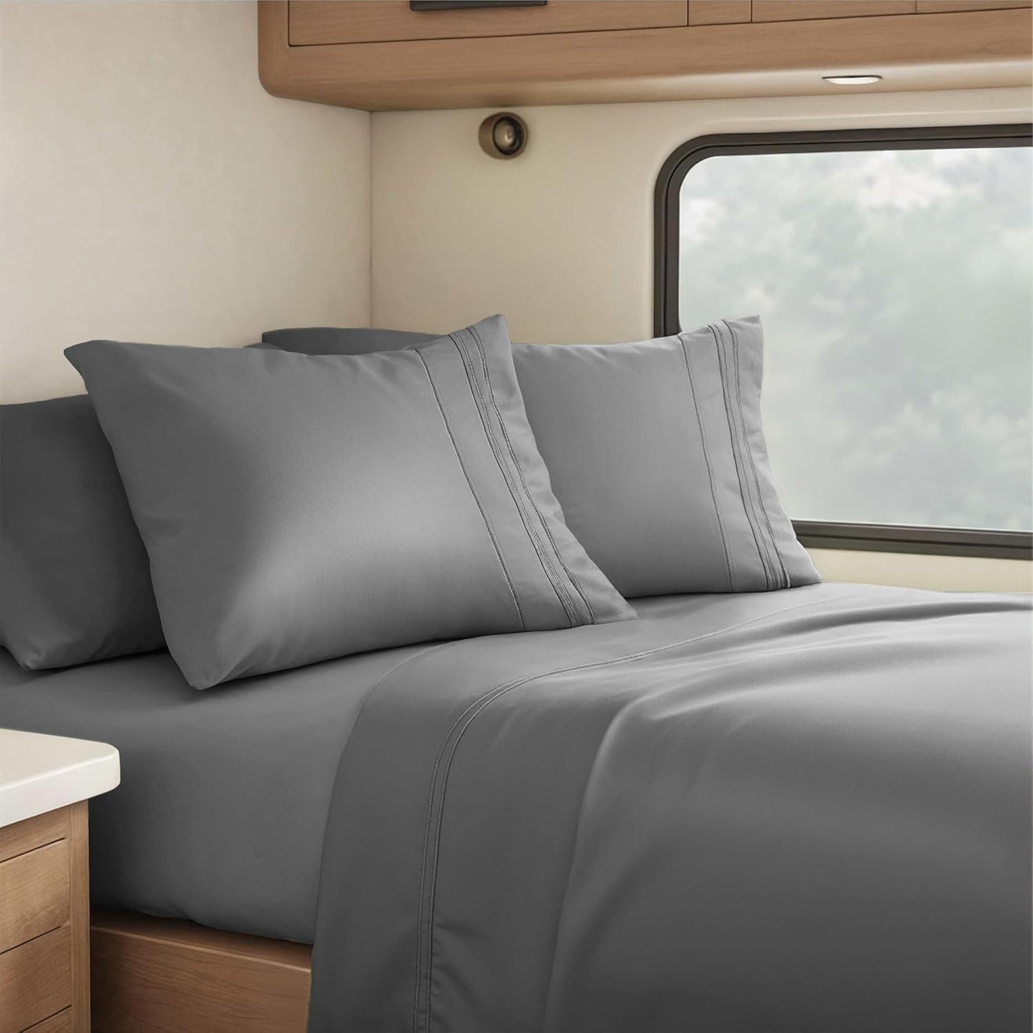 Clara Clark RV Queen Sheets Set - Luxury Bedding for RVs